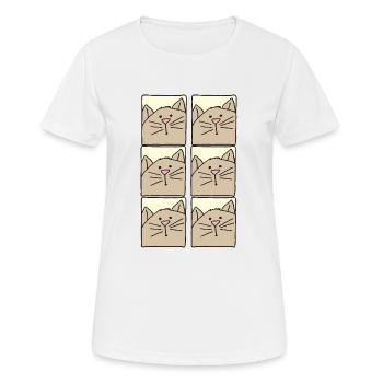 Cat pictures - Women's Breathable T-Shirt - white - Front - AI Model Female 172 dark (172cm)