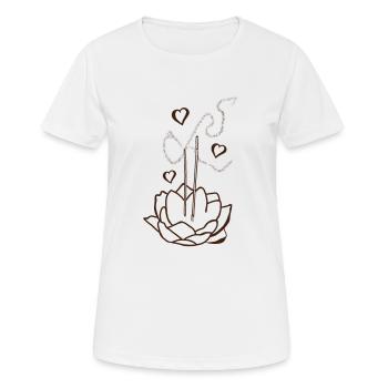 Räucherwerk - Frauen T-Shirt atmungsaktiv - Weiß - Vorne - AI Model Female 172 dark (172cm)