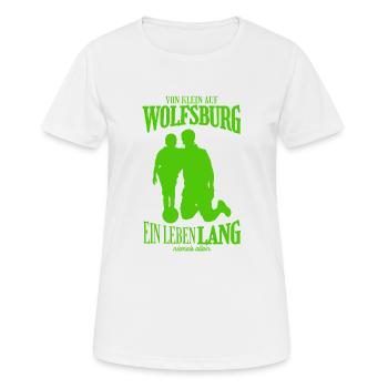 Cadeau pour les fans de football de Hambourg - T-shirt respirant Femme - blanc - Devant - AI Model Female 172 dark (172cm)