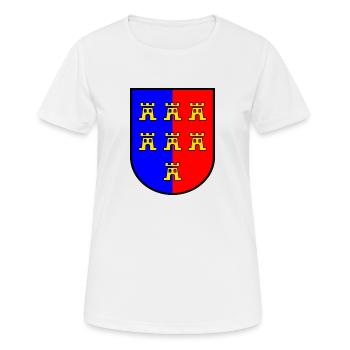 Wappen VG Siebenbürger Sachsen - Frauen T-Shirt atmungsaktiv - Weiß - Vorne - AI Model Female 172 dark (172cm)