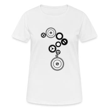 Geek - T-shirt respirant Femme - blanc - Devant - AI Model Female 172 dark (172cm)