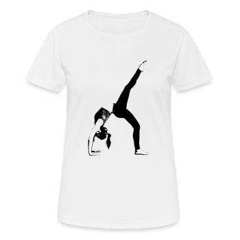 Yoga Girl - T-shirt respirant Femme - blanc - Devant - AI Model Female 172 dark (172cm)