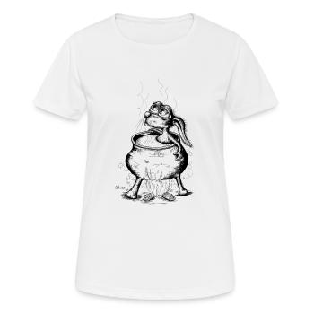 Badefuzzie - T-shirt respirant Femme - blanc - Devant - AI Model Female 172 dark (172cm)
