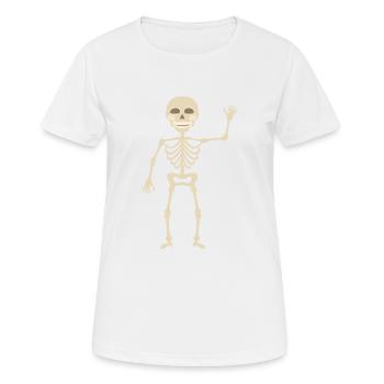 Skelett - Frauen T-Shirt atmungsaktiv - Weiß - Vorne - AI Model Female 172 dark (172cm)