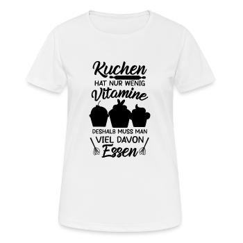 Lustiger Hobbybäcker Spruch, Kuchen Geschenk - Frauen T-Shirt atmungsaktiv - Weiß - Vorne - AI Model Female 172 dark (172cm)