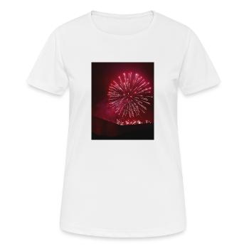 Fireworks - Women's Breathable T-Shirt - white - Front - AI Model Female 172 dark (172cm)