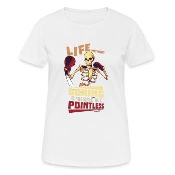 Life Without Boxing Is Possible But Pointless - Women's Breathable T-Shirt - white - Front - AI Model Female 172 dark (172cm)