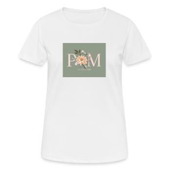 PM - Plant Mom - Frauen T-Shirt atmungsaktiv - Weiß - Vorne - AI Model Female 172 dark (172cm)