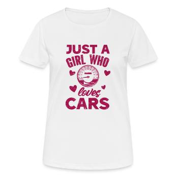 Auto Oldtimer Racing Autoliebhaber Auto-Veteranen - Frauen T-Shirt atmungsaktiv - Weiß - Vorne - AI Model Female 172 dark (172cm)