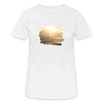 Beach - Frauen T-Shirt atmungsaktiv - Weiß - Vorne - AI Model Female 172 dark (172cm)