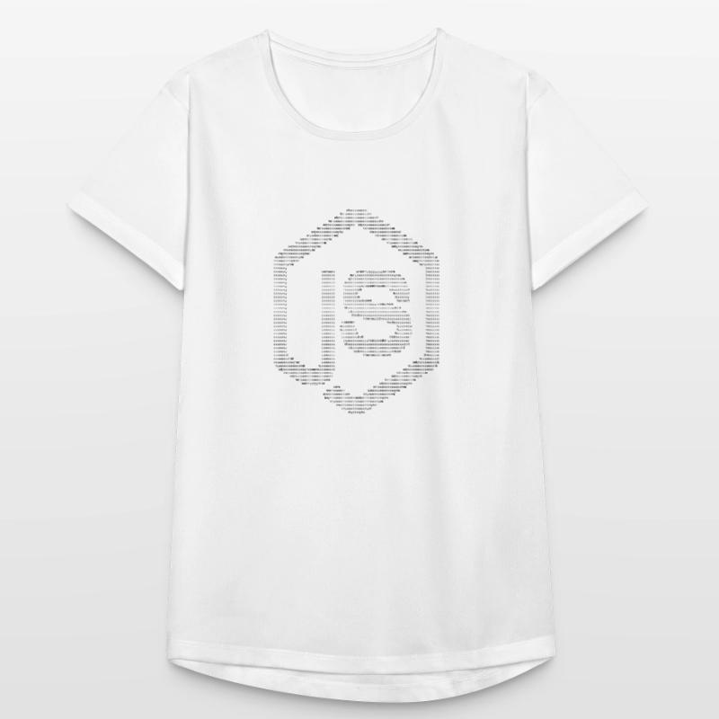 JavaScript Node.js ASCII logo (black) Women's Breathable T-Shirt