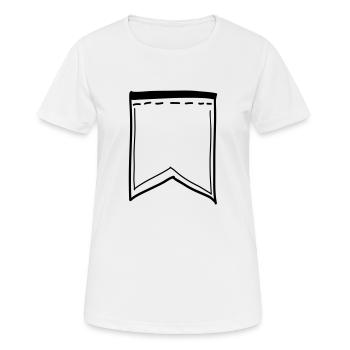 Banner, Label, Ornament, Monogram, Vintage, Love - Women's Breathable T-Shirt - white - Front - AI Model Female 172 dark (172cm)