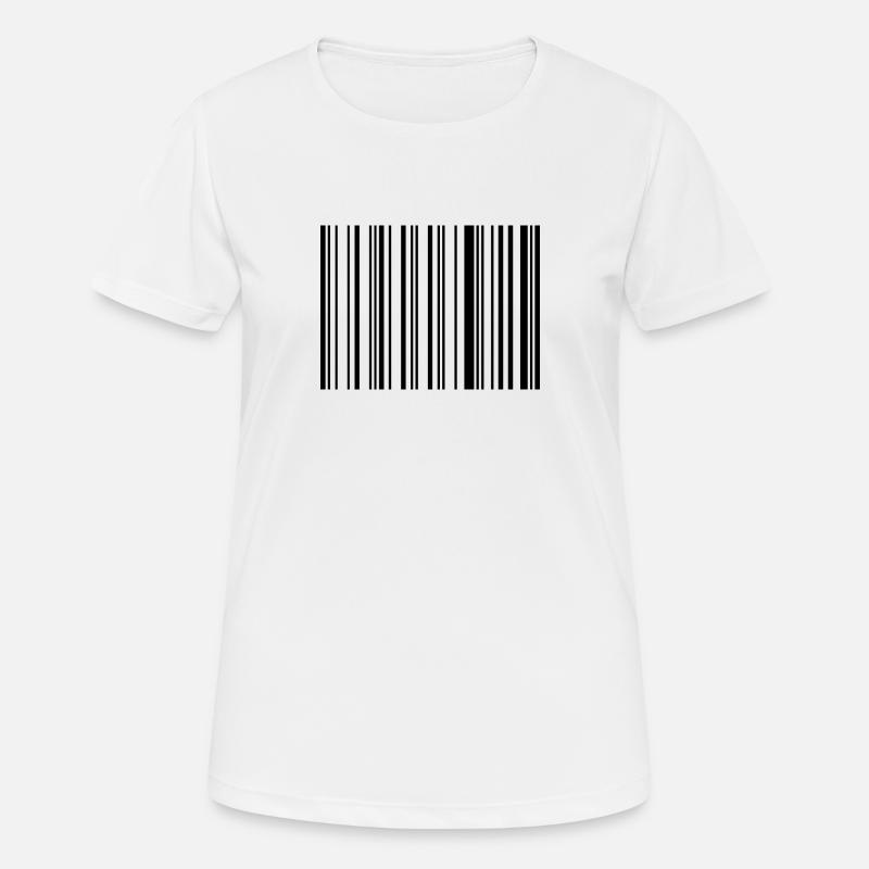 barcode hello - Women's Breathable T-Shirt - white