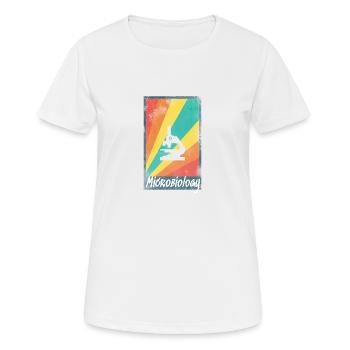 Microbiology Microbiology Microscope Microscope - Women's Breathable T-Shirt - white - Front - AI Model Female 172 dark (172cm)