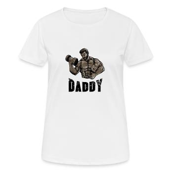 Papa Sports Fitness Muscle Workout Entraînement sportif - T-shirt respirant Femme - blanc - Devant - AI Model Female 172 dark (172cm)
