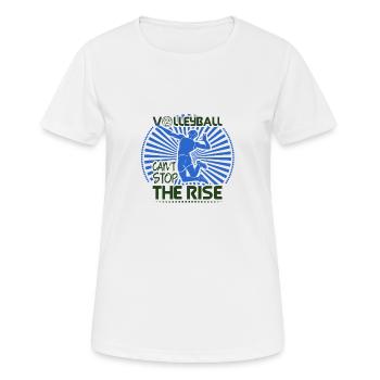 VOLLEYBALL - Women's Breathable T-Shirt - white - Front - AI Model Female 172 dark (172cm)