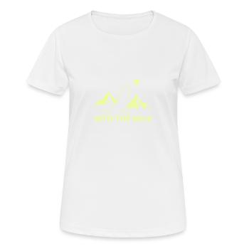 Into the wild, gift, gift idea - Women's Breathable T-Shirt - white - Front - AI Model Female 172 dark (172cm)