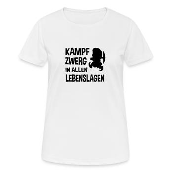 Battle Dwarf in all situations - Women's Breathable T-Shirt - white - Front - AI Model Female 172 dark (172cm)