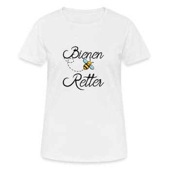 Rettet die Bienen - Frauen T-Shirt atmungsaktiv - Weiß - Vorne - AI Model Female 172 dark (172cm)