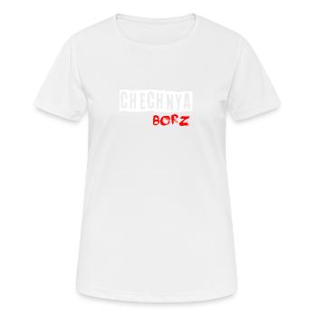 Tchétchénie Borz Caucase du Nord. chechen - T-shirt respirant Femme - blanc - Devant - AI Model Female 172 dark (172cm)