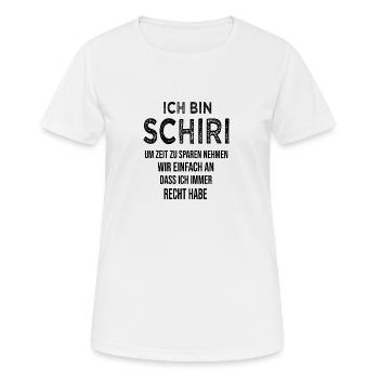 Ich bin Schiri Spruch Geschenkidee - Frauen T-Shirt atmungsaktiv - Weiß - Vorne - AI Model Female 172 dark (172cm)