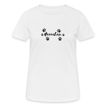 Herrchen Hundehalter Partnerdesign - Frauen T-Shirt atmungsaktiv - Weiß - Vorne - AI Model Female 172 dark (172cm)
