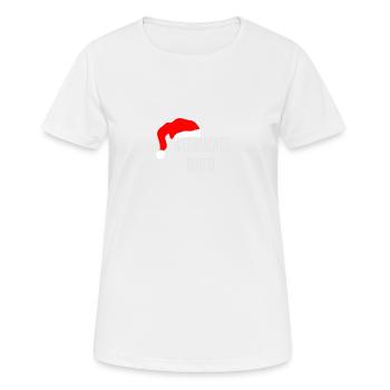 Weihnachten Weihnachts Outfit Nikolausmütze TShirt - Frauen T-Shirt atmungsaktiv - Weiß - Vorne - AI Model Female 172 dark (172cm)