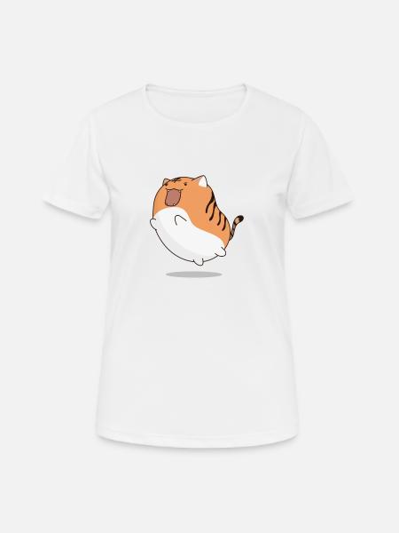 Katze Kawaii - Frauen T-Shirt atmungsaktiv - Weiß