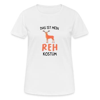 Das ist mein Reh Kostüm - Frauen T-Shirt atmungsaktiv - Weiß - Vorne - AI Model Female 172 dark (172cm)