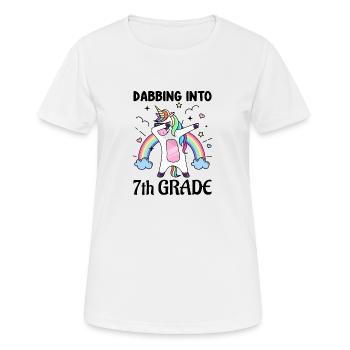 Schooling 7th class - Women's Breathable T-Shirt - white - Front - AI Model Female 172 dark (172cm)