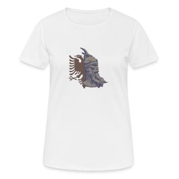 Albanien Balkan Tirana Geschenk Albaner Kosovo - Frauen T-Shirt atmungsaktiv - Weiß - Vorne - AI Model Female 172 dark (172cm)