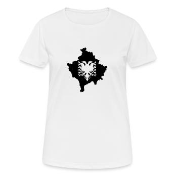 Albanien Balkan Tirana Kosovo Albaner Geschenk - Frauen T-Shirt atmungsaktiv - Weiß - Vorne - AI Model Female 172 dark (172cm)