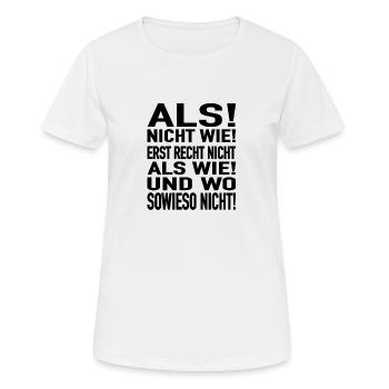 Lehrer und Lehrerin Grammatik - Frauen T-Shirt atmungsaktiv - Weiß - Vorne - AI Model Female 172 dark (172cm)
