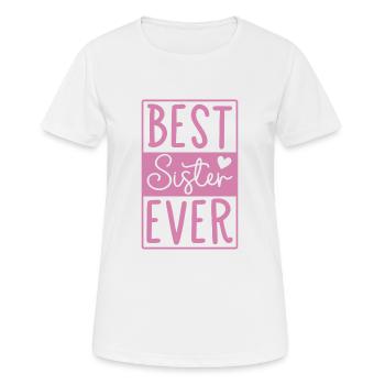 Beste Schwester - Frauen T-Shirt atmungsaktiv - Weiß - Vorne - AI Model Female 172 dark (172cm)