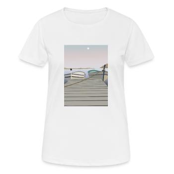 Sud de la France - T-shirt respirant Femme - blanc - Devant - AI Model Female 172 dark (172cm)