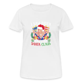 Lustiger Weihnachts-joe - Frauen T-Shirt atmungsaktiv - Weiß - Vorne - AI Model Female 172 dark (172cm)
