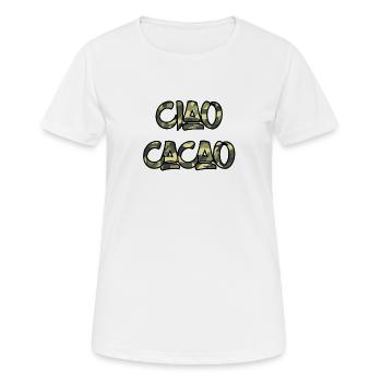 Ciao Cacao - T-shirt respirant Femme - blanc - Devant - AI Model Female 172 dark (172cm)