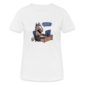Office Hengst - Women's Breathable T-Shirt - white - Front - AI Model Female 172 dark (172cm)