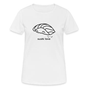 Sushi - Frauen T-Shirt atmungsaktiv - Weiß - Vorne - AI Model Female 172 dark (172cm)