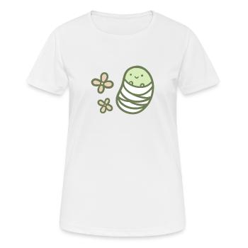 Haricot sucré - Printemps - T-shirt respirant Femme - blanc - Devant - AI Model Female 172 dark (172cm)