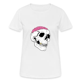 Skully - T-shirt respirant Femme - blanc - Devant - AI Model Female 172 dark (172cm)