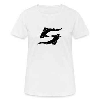 Sternzeichen Fische - Frauen T-Shirt atmungsaktiv - Weiß - Vorne - AI Model Female 172 dark (172cm)