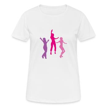 Dancing,Gymnastics,Figures,Dance,Sports,Movement - Women's Breathable T-Shirt - white - Front - AI Model Female 172 dark (172cm)