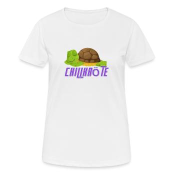 Chillkröte - das Shirt für Entspannte - Frauen T-Shirt atmungsaktiv - Weiß - Vorne - AI Model Female 172 dark (172cm)