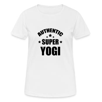 Yoga / Yogi / Bouddhisme / Bouddhiste - T-shirt respirant Femme - blanc - Devant - AI Model Female 172 dark (172cm)