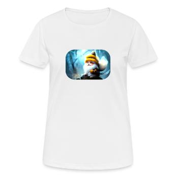 Bienenwicht - Frauen T-Shirt atmungsaktiv - Weiß - Vorne - AI Model Female 172 dark (172cm)