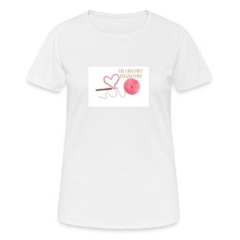 Crochet Thankyou - Women's Breathable T-Shirt - white - Front - AI Model Female 172 dark (172cm)