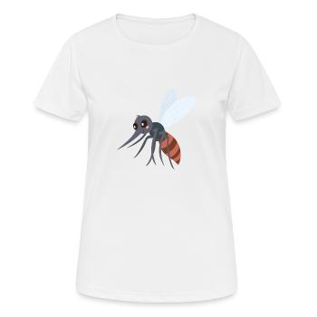 moustique - T-shirt respirant Femme - blanc - Devant - AI Model Female 172 dark (172cm)