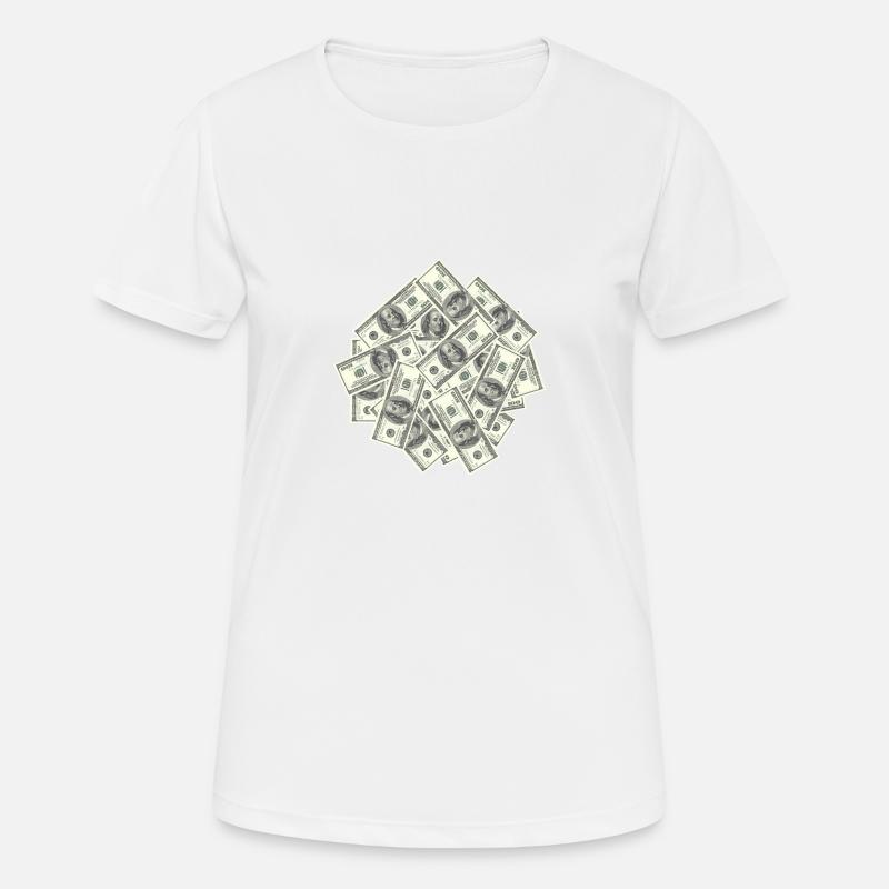 Dollar bills - Women's Breathable T-Shirt - white