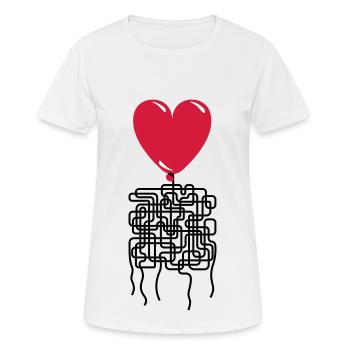 Things are complicated. Valentine's day. I love... - Women's Breathable T-Shirt - white - Front - AI Model Female 172 dark (172cm)